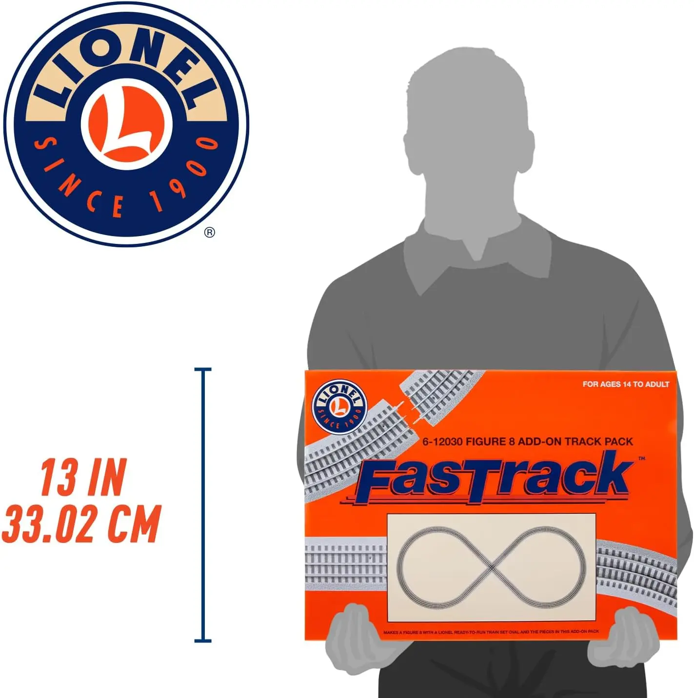 Paket Jalur Tambahan FasTrack Figure-8, Jalur Listrik O Gauge