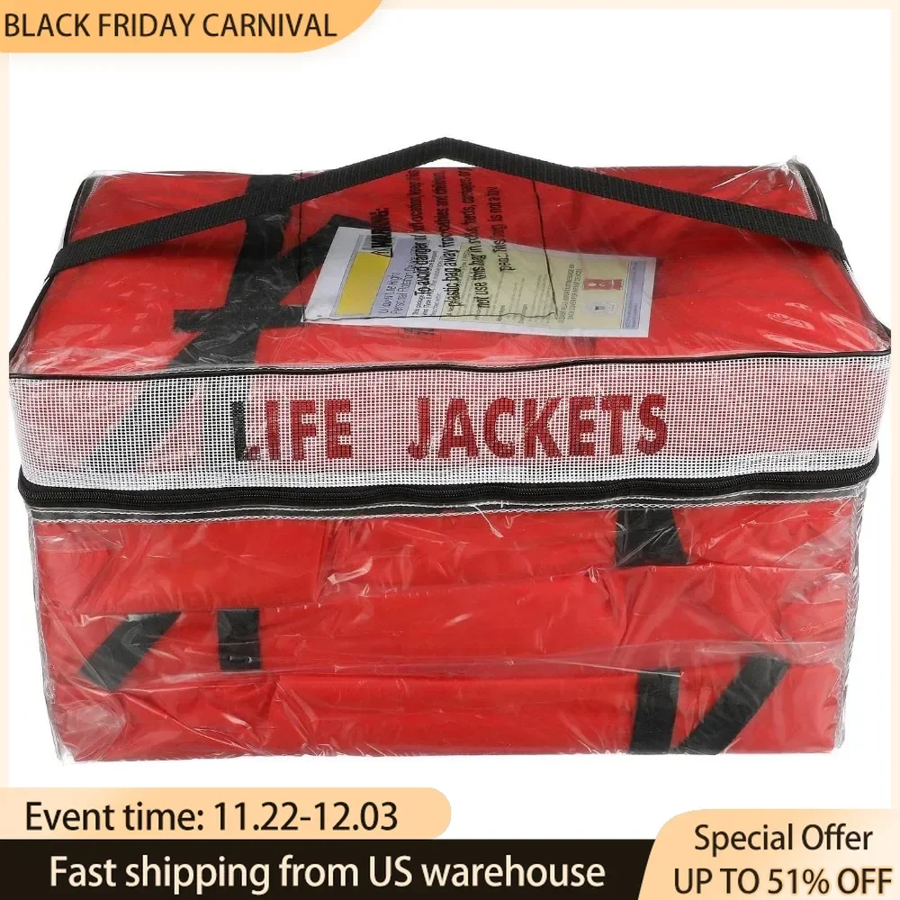 Life Vest, Personal Flotation Device - Multiple Colors Fits Adults 90 Pounds and Up, with 30 To 52 Inch Chest Life Jacket