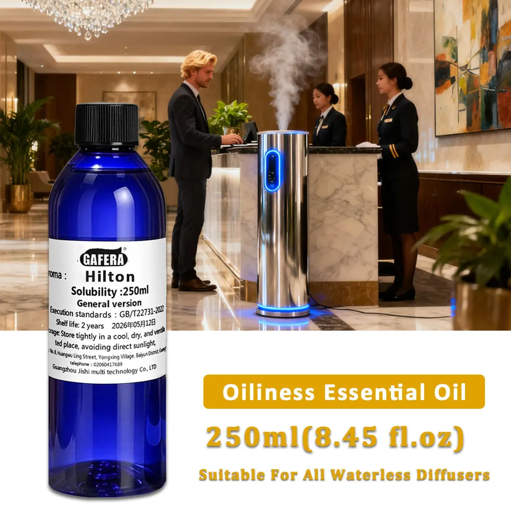 GAFERA 250ml (8.45 fl.oz) Hilton/Shangri-La Aroma Essential Oils, For Waterless Diffuser, Fragrance Machine Replenishes Essence