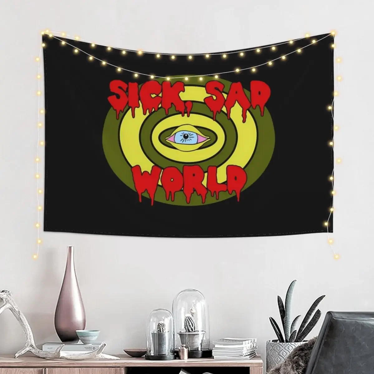 Sick Sad World Tapestry Decorations For Your Bedroom Aesthetic Home Decor Room Decorations Aesthetic Room Decor Cute Tapestry