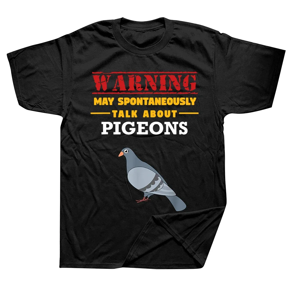 May Spontaneously Talk about Pigeons Funny Bird T-Shirt T Shirt Fashionable Loose Style Cotton Men Tops Shirt Customized