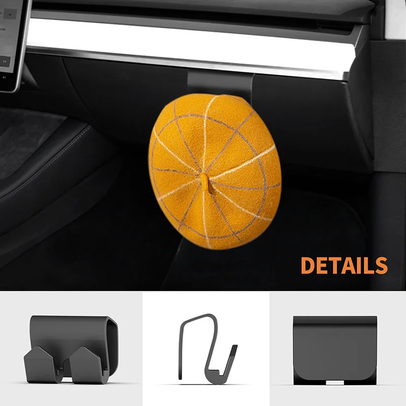 Support de rangement en plastique pour siège de voiture, crochets de repos pour sauna, accessoires dédiés à la voiture, modèles 3 et Y, 21 ans