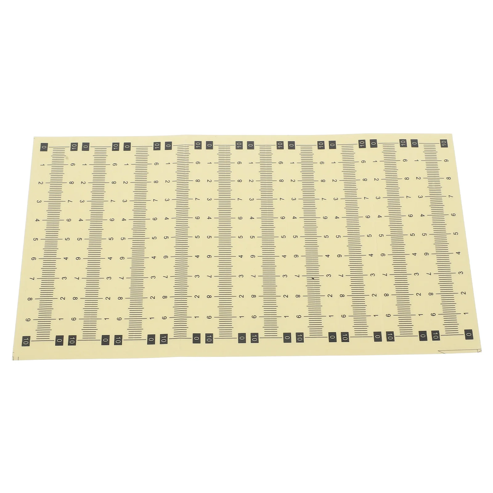 20pcs Waterproof Scale Sticker Adhesive Measuring Label Clear Ruler PVC Diameter Tag for Boat Self Adhesive Measure for Stair