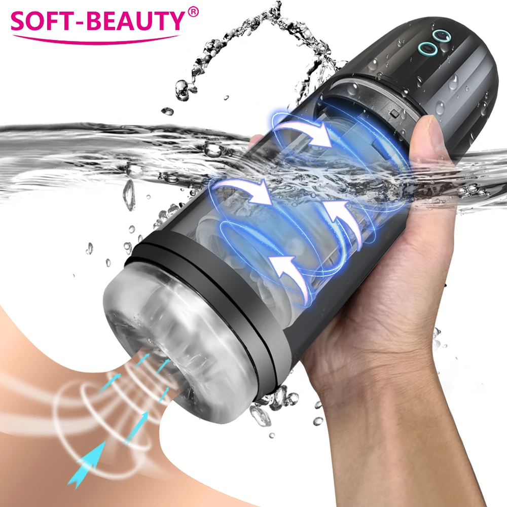 

IPX8 Waterproof Automatic Telescopic Rotation Sucking Male Masturbator Cup Blowjob Masturbation Adults Goods Sex Toys for Men