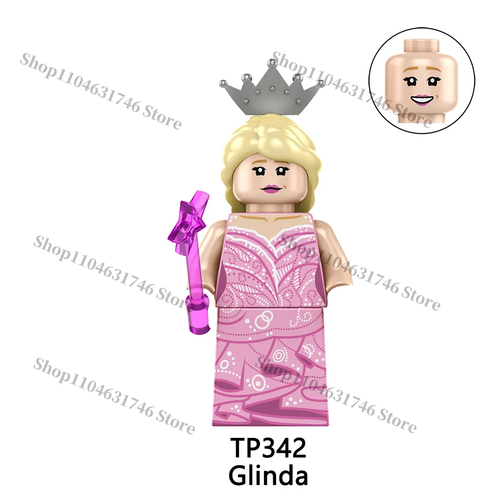 ديزني بنة سنو وايت ميكي ستيتش الساحرة شخصيات كرتونية للأطفال تجميع صغير بنة لعبة الطوب الهدايا