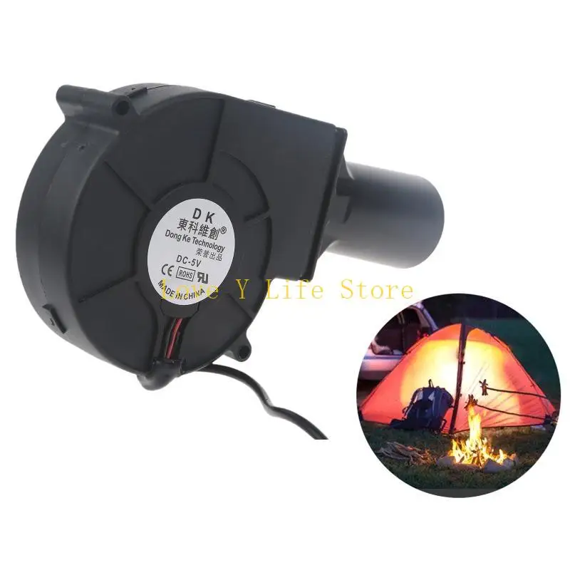 

L74C 5V USB-разъем круглый для главного воздуходувного вентилятора с большим объемом воздуха для барбекю на открытом воздухе