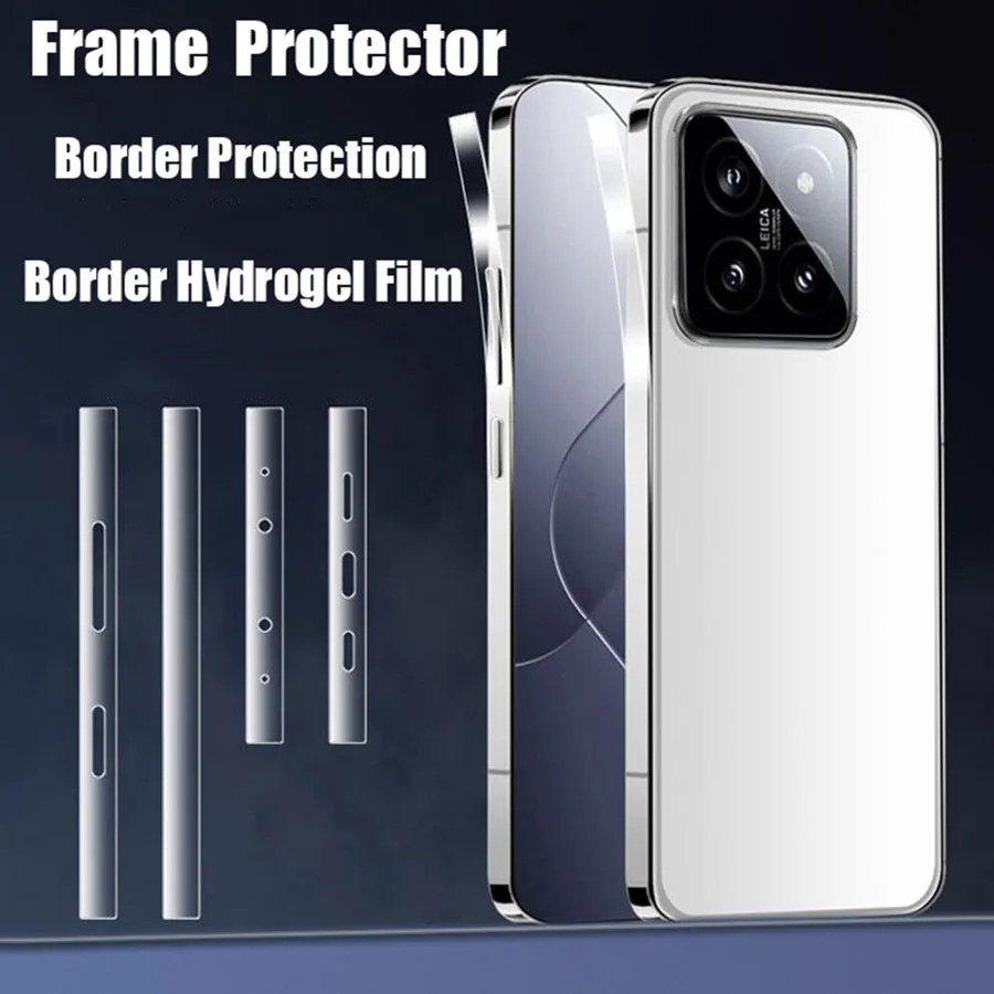 Frame Hydrogel Film Side Protective Sticker Film For Xiaomi 14 Ultra Clear Film For Xiaomi 13 14 Pro 13Ultra Border Cover Skin