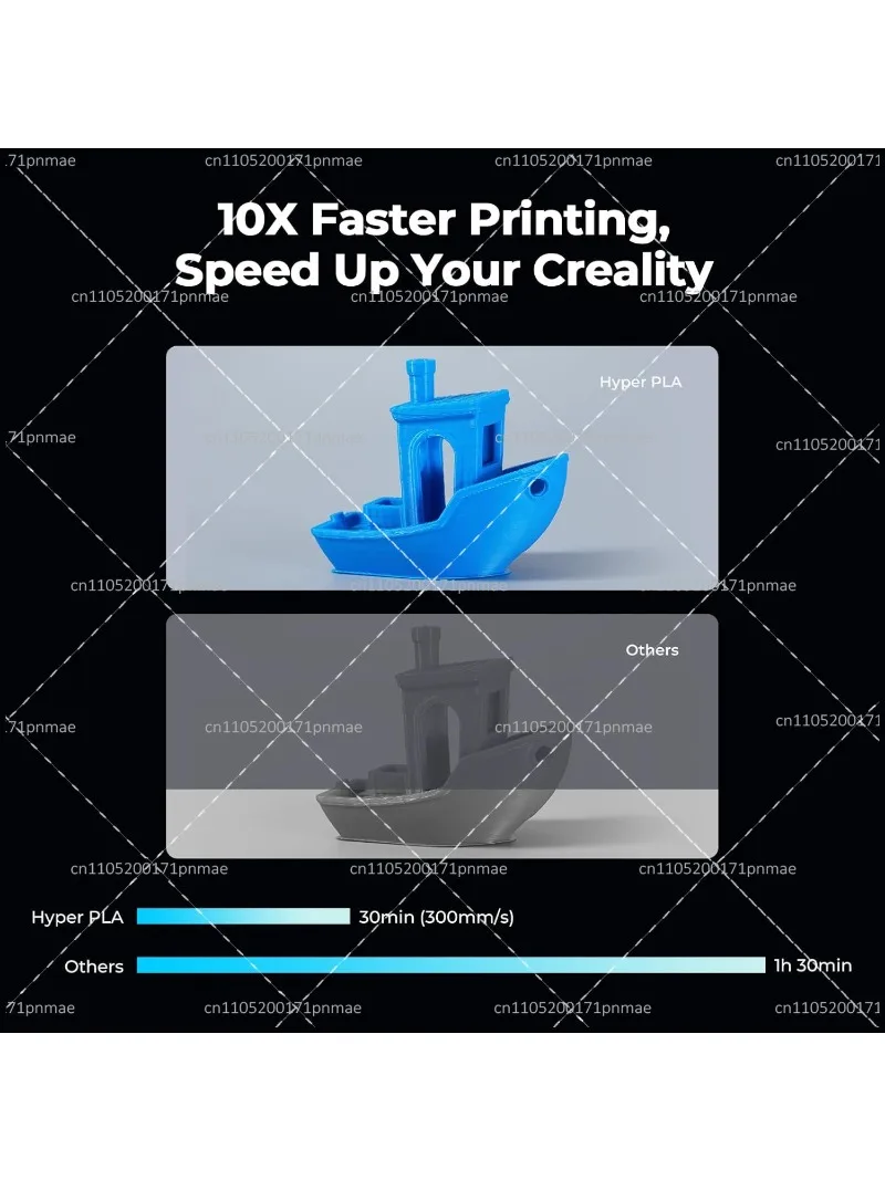 3D Printing Filament 1.75mm 1kg, High Speed for  K2 Plus, Fits Most  3D Printers, CFS Supported