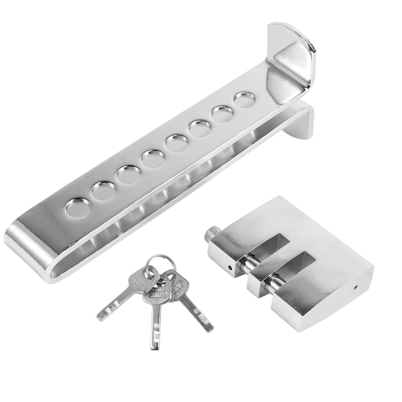 

Heavy Duty Car Clutch Lock Anti Theft Brake Peddle Lock Solid Steel Construction with 3 Spare Keys 7 Height Holes for Suvs