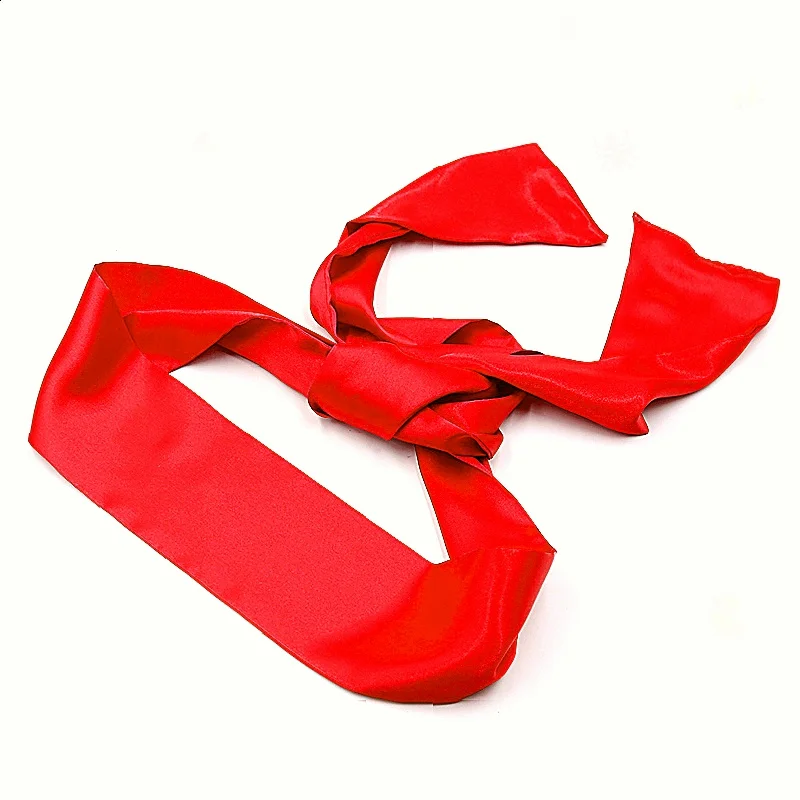 لعب الأدوار ألعاب جنسية الحرير الساتان الغمامة التعادل قناع BDSM أصفاد عبودية القيود عبودية حبل الجنس لعب للنساء #6