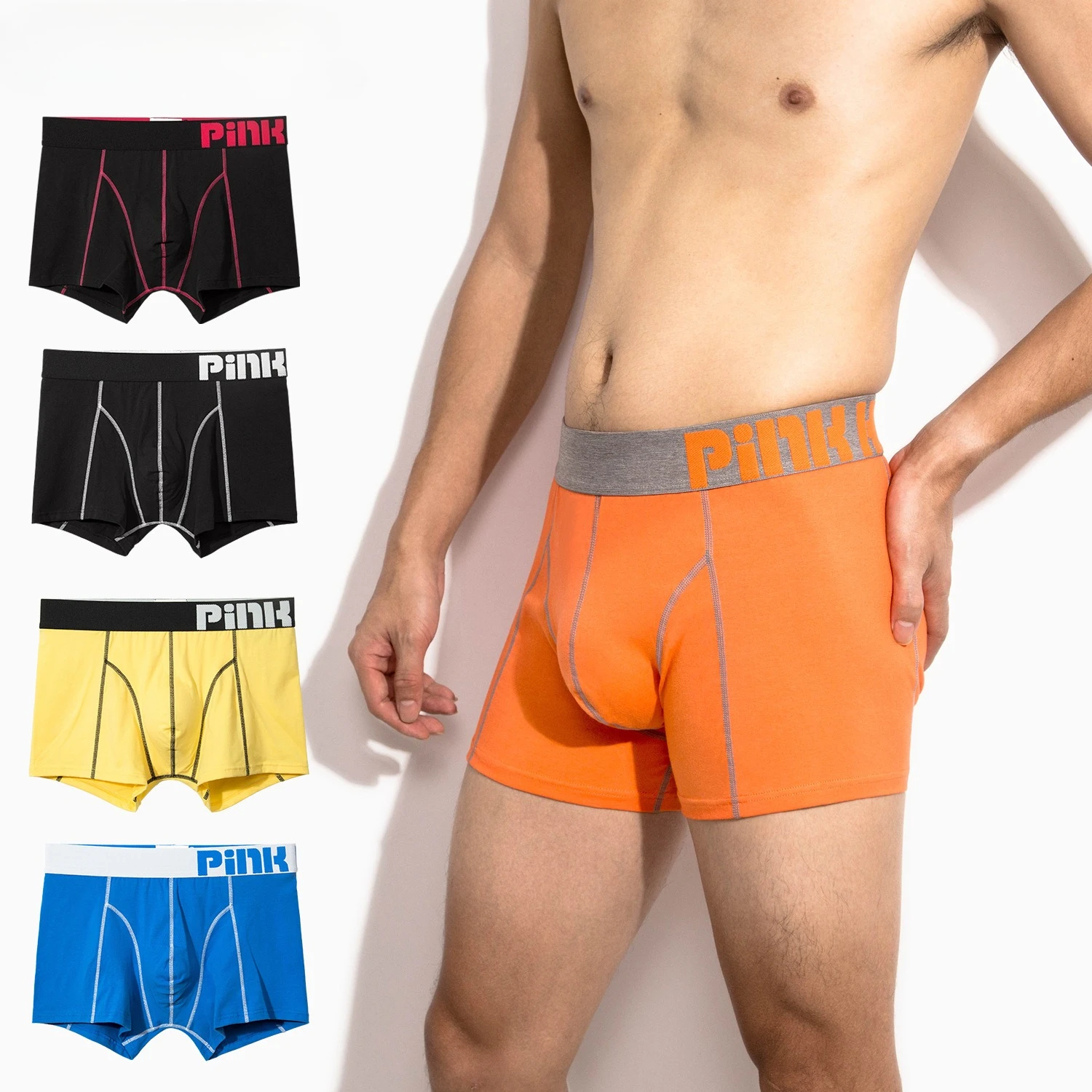 3Pcs Men's Panties Cotton Boxer Sexy Man Boxers Underwear Shorts Lots Male Boxershorts Set Family Underpants Brands US Size