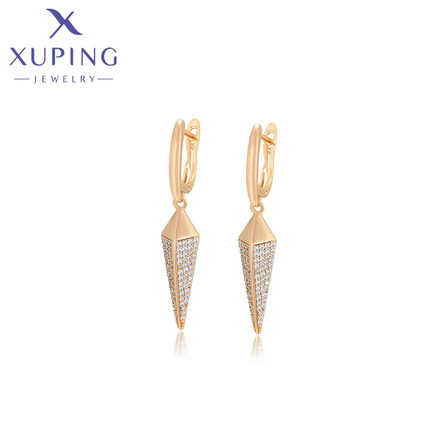 Xuping Jewelry Trendy New Arrival Copper Alloy Earrings Gold Color Earring for Women Lady Jewellery Gift X000852494