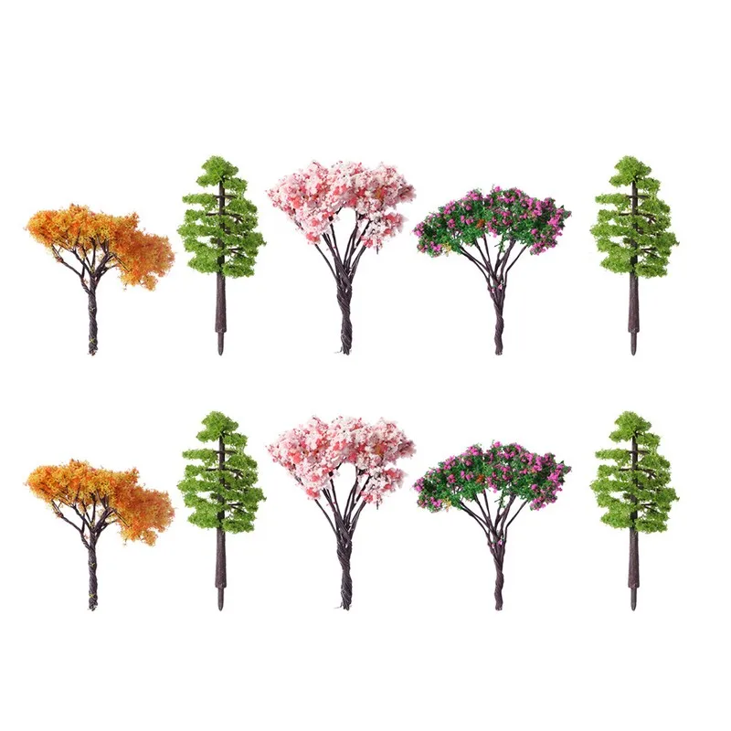 

10pcs Simulation Tree Ornament Miniature For Home Decor Micro Landscape Succulent Plant Accessories Mini Craft Decoration
