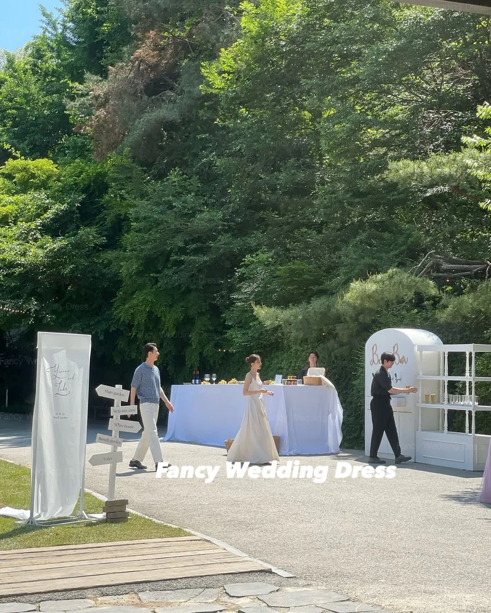 يتوهم بسيط التفتا فستان الزفاف كوريا الرئيسية ألف خط الظهر مشد أكمام فساتين السهرة طول الكلمة حسب الطلب