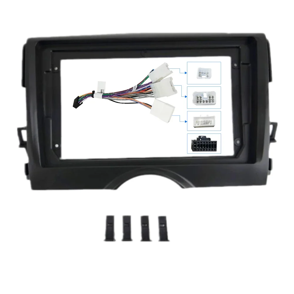 For Toyota Reiz Mark X 2010-2020 9 Inch Android Radio Fascia Dash Frame with CANBUS Adapter Cable Harness