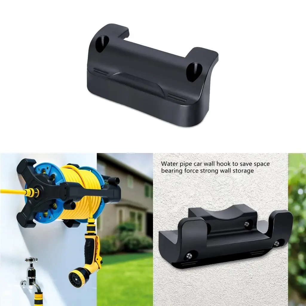 L43A Garden Hose Reel Holder Hose Hanger Wall Mount Hose Holder Rack Support for Outside Yard Outdoor Areas Accessories
