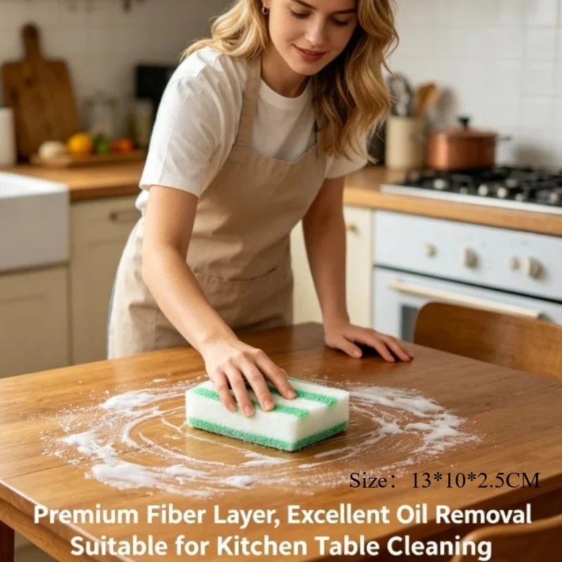 Bamboo Fiber Magic Wipe Dishcloth - Household Dishwashing Brush Kitchen Scouring Cloth Rag Cross-Border Easy to Use
