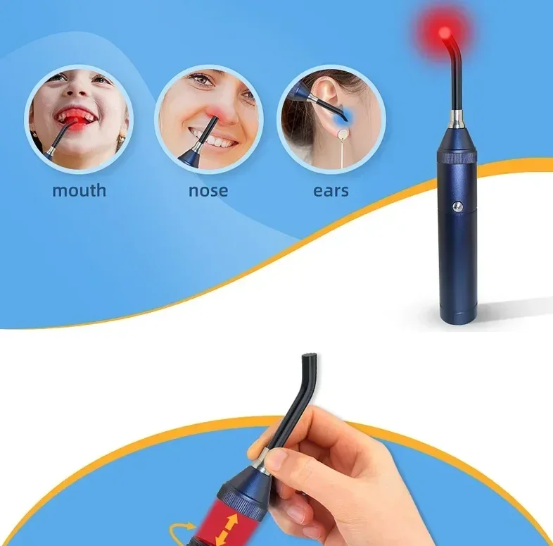 

Infrared Oral Therapy Device Red Light Oral Pain Relief Joint Ear and Nose Pain Relief Equipment