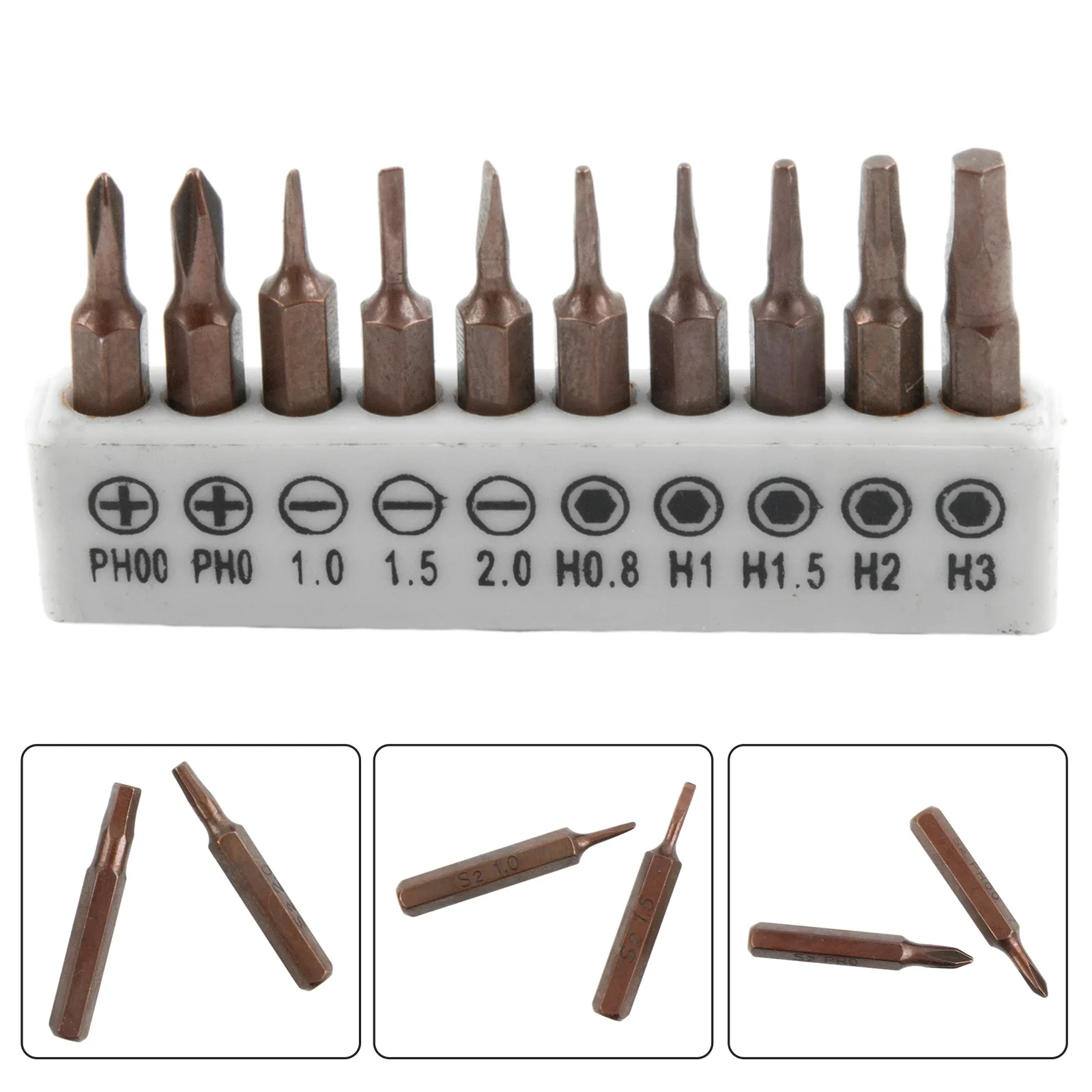 

10pcs 25mm Screwdriver Bits Set 4mm Hex Slotted Anti Slip Screwdriver Bits Electric Screw Driver For Small Toys Repairing Tools