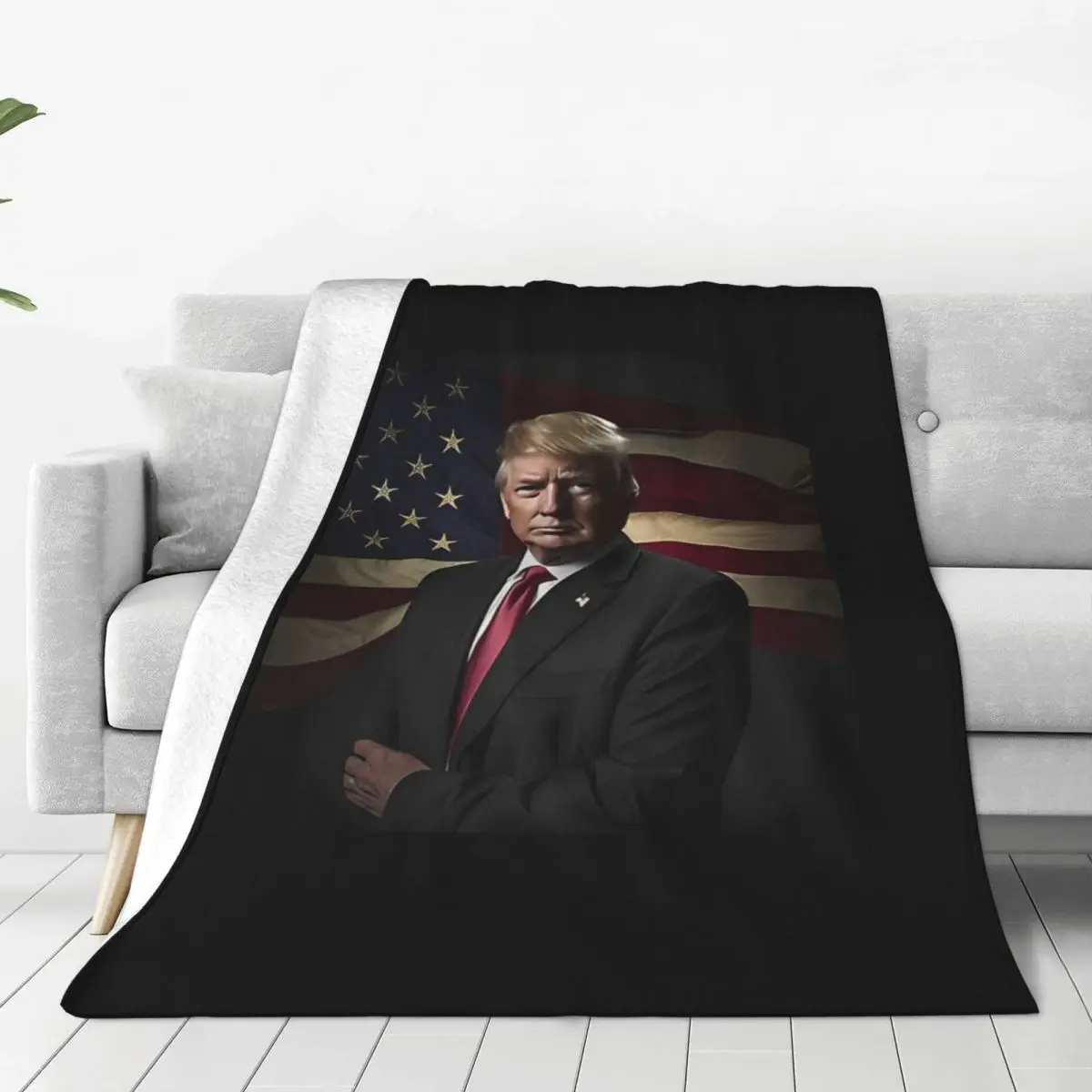 Donald Trump Take America Back Blanket Quality Warm Throw Blanket Winter Picnic Outdoor Fashion Bedspread