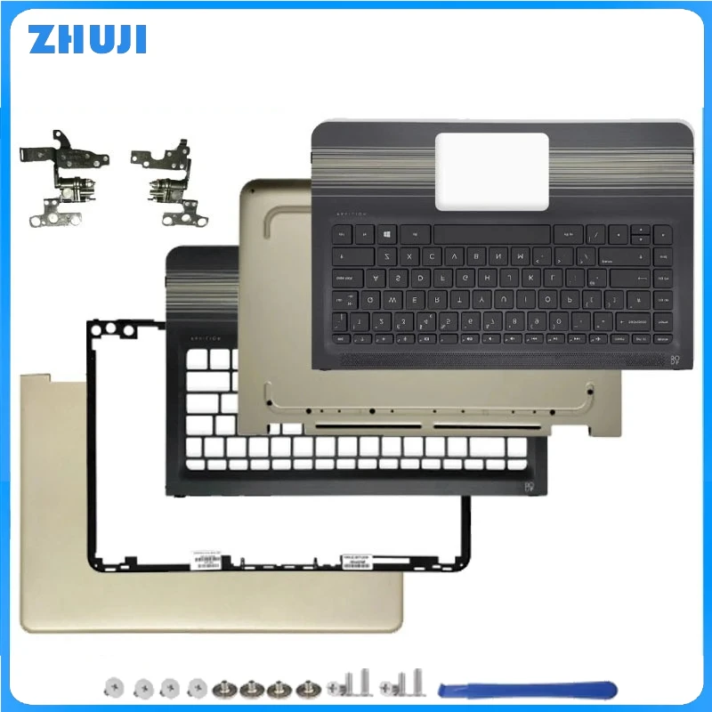 

Для Pavilion X360 13-U M3-U TPN-W1118 новая задняя крышка ЖК-дисплея для ноутбука, передняя рамка, петли, упор для рук, нижняя часть корпуса, золотой корпус