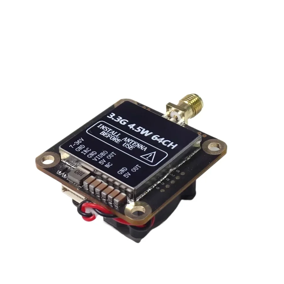AvaCore3.3g 4.5W 64Ch VTX Wireless Image Transmission Module Supports Editing New Frequency Points Via IRC Protocol