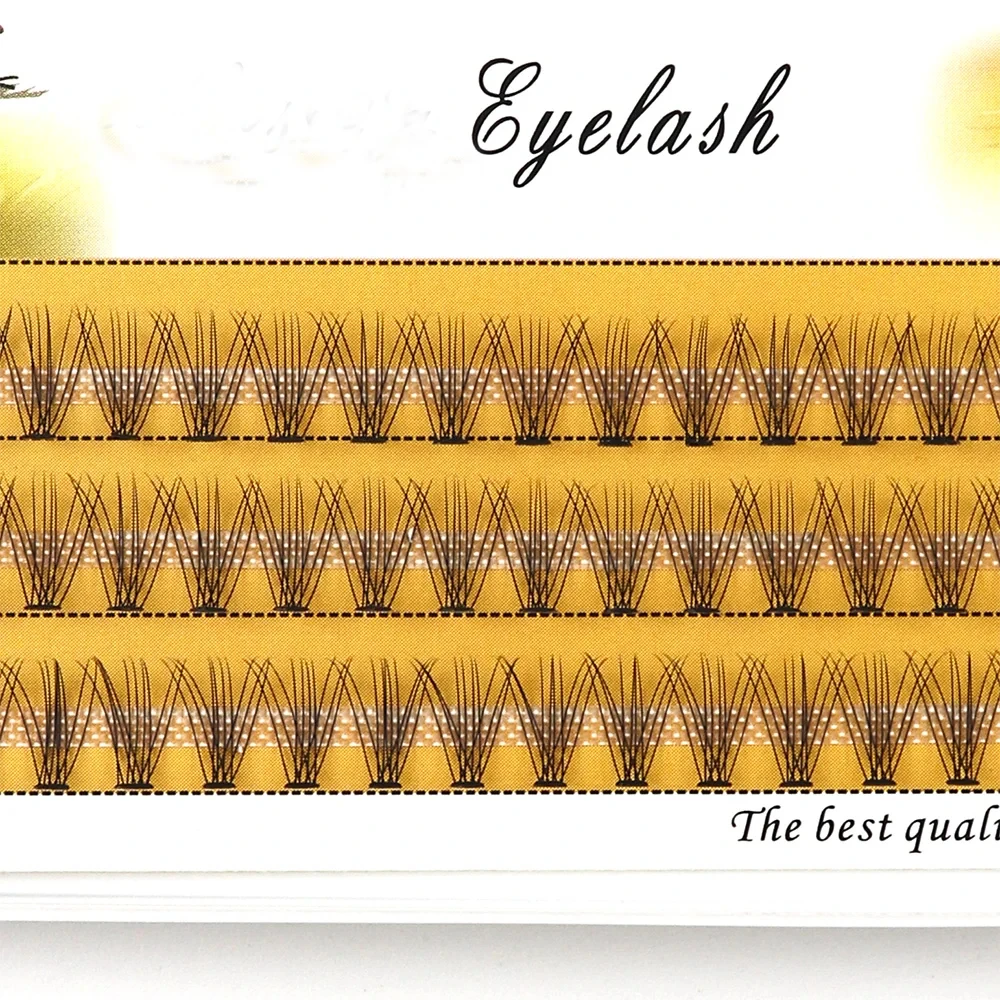 10D Mink Eyelash extension 1 Box/60 Bunches Natural Eyelash 3D Russian Individual  Eyelash cluster Makeup Tool Lashes Wholesale