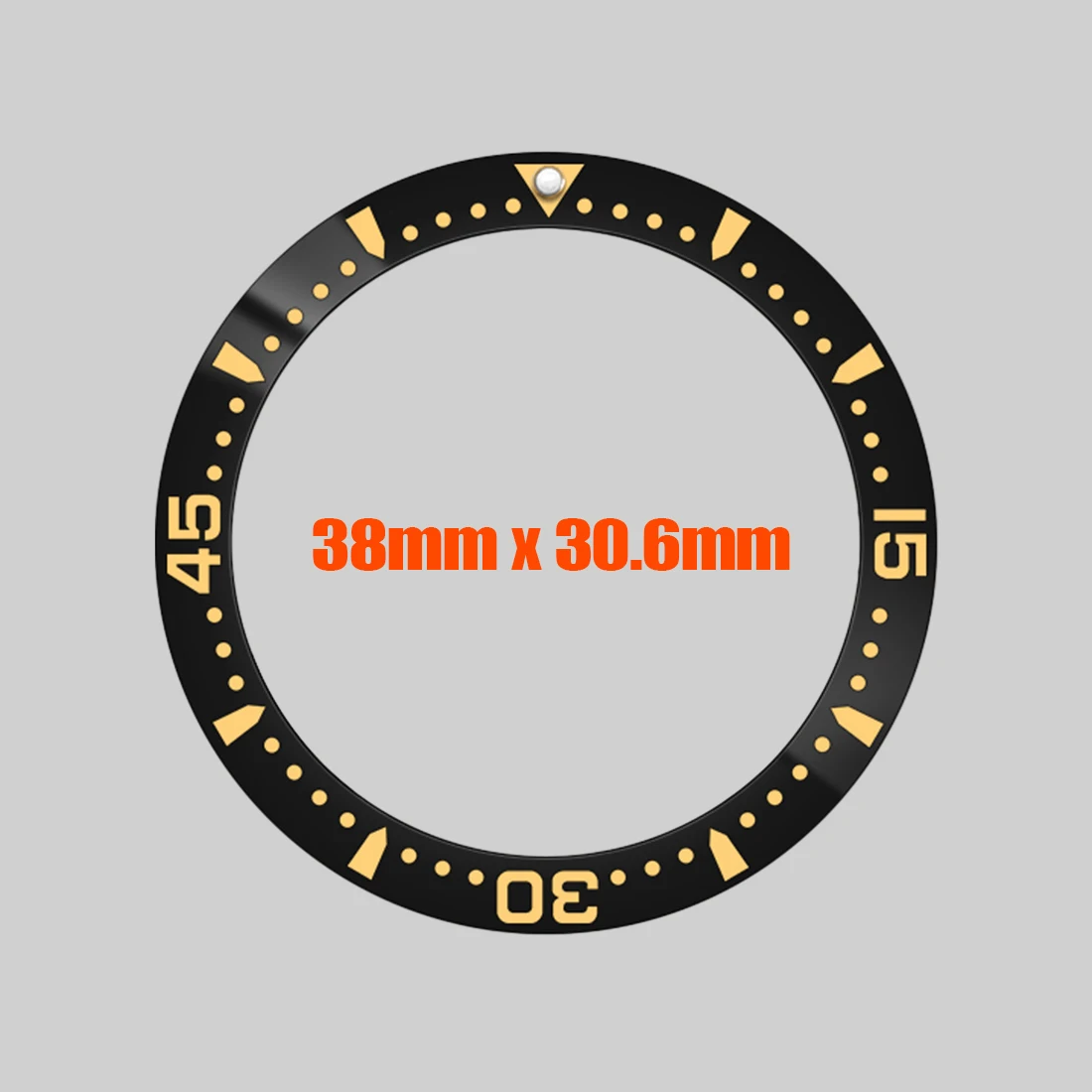 38x30.6mm LG Ceramic Bezel Insert SUB Bezel Ring Fit for LG SUB SKX007 SRPD Watch Case Curved Ceramic Bezel Ring Spare Parts