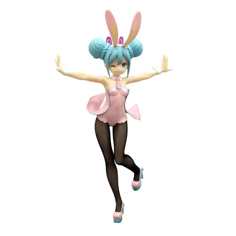 

Brand New Genuine Bandai FuRyu Hatsune Miku Miku Pink Pearlescent Bunny Girl Figure Model Collectible Gift Toys Ready in Stock
