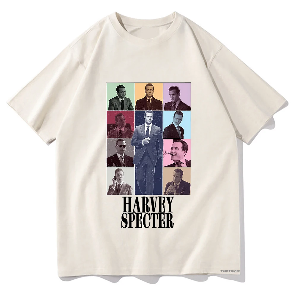 Suits Tv Show T Shirts Harvey Specter Eras Tour Funny Men/women Tshirt Vintage Unisex Clothes Cotton Summer Aesthetic Tops