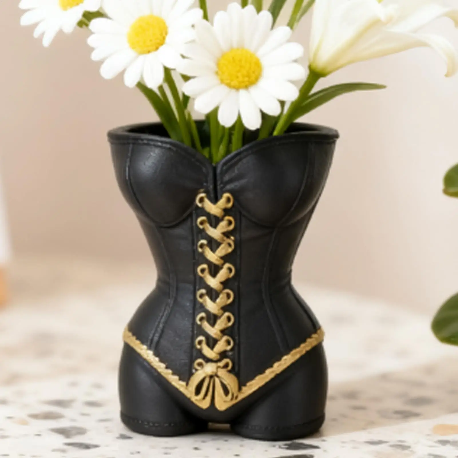 

Unique Vintage Bohemian Style Plant Pot Fashion Waisted Tie-Down Body Shaped Flower Pot Outdoor Garden Home Decoration Vase