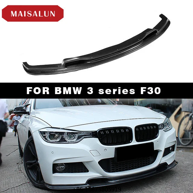 

Exterior Tuning F30 V Style Car Bumper Lip for 3 Series F30 F35 320i 328i 335i 2012-2017 Carbon Fiber Front Lip Auto Parts