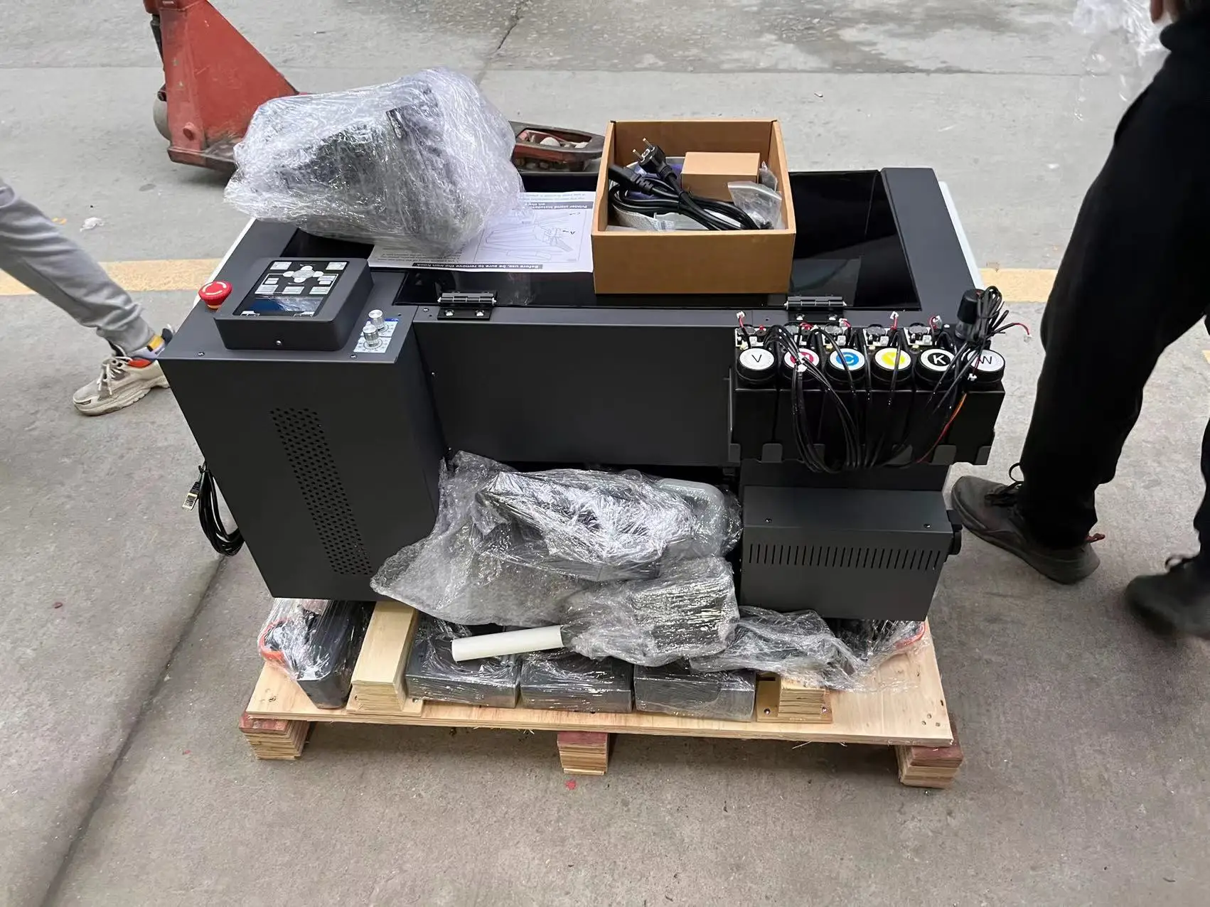 Printer Uv Dtf A3 30Cm 2-3 XP600/i3200 CMYK W dan Mesin Cetak UV DTF Label Pernis