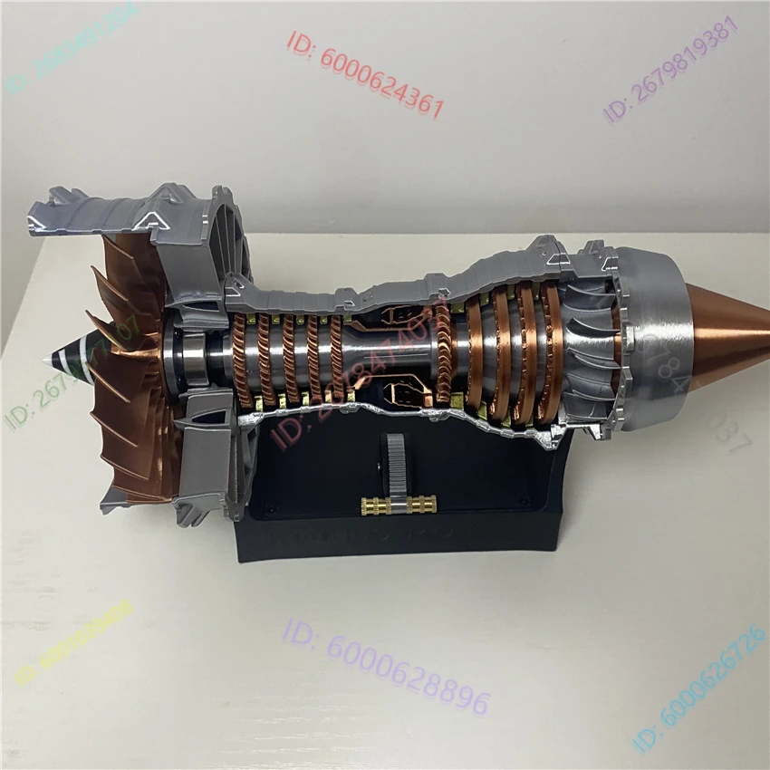 

Turbofan Engine Model Aircraft Engine Kit DIY Assembly Kit Electric Charging Speed Regulation Jet Aircraft Models Power Toy 27CM