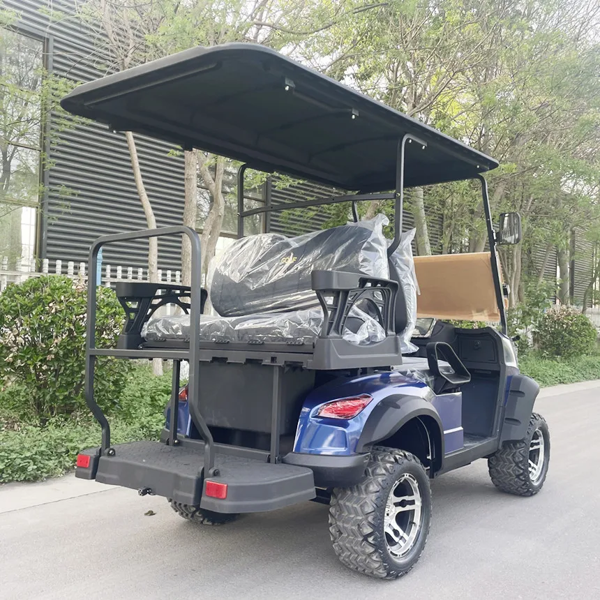 Carrello da golf elettrico partner esclusivo USA a 4 posti Batteria al litio 60V / Frigorifero Scooter da golf