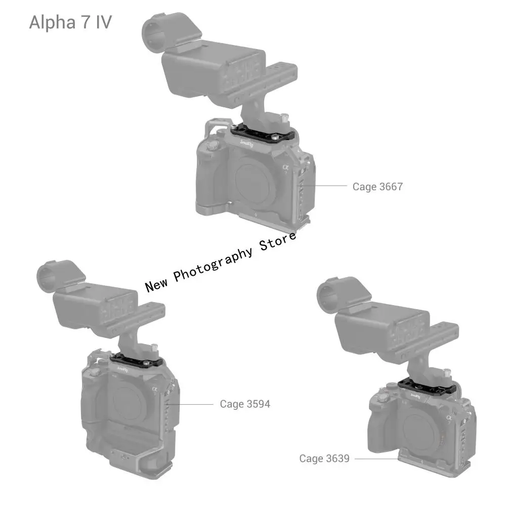 SmallRig Adapter Plate for Sony FX3 XLR Handle for Sony A7 IV A7S III Photography Accessories Cages 3241, 3667, 2999, 3639, 3594