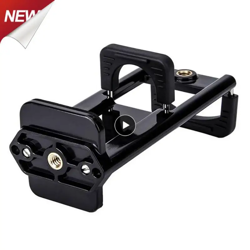 Mobile Phone Bracket Stable Durable Selfie Camera Bracket Portable Black Tripod Bracket Mobile Accessories Fixing Clip