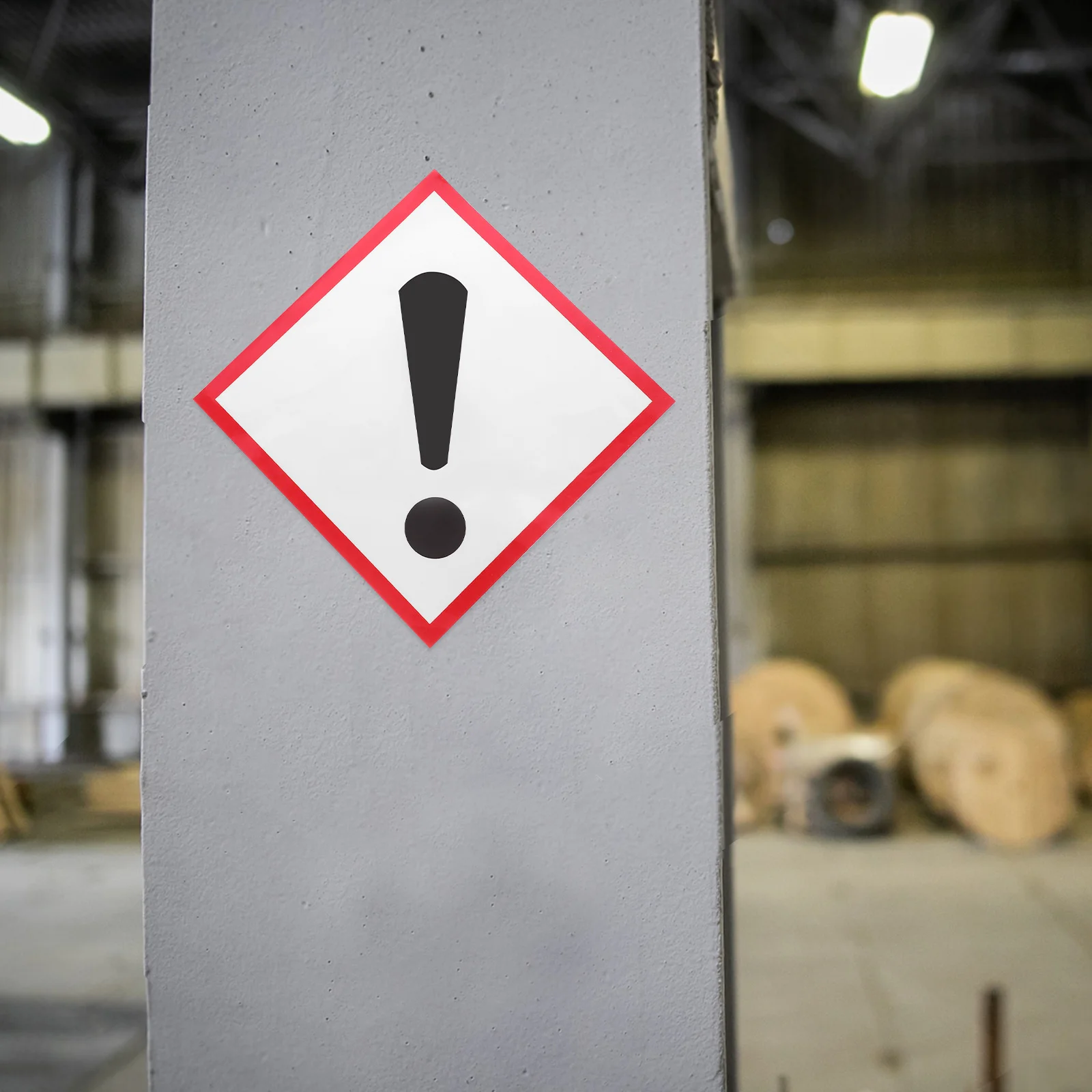 ملصق أمان عاكس، ملصقات تحذيرية متينة مقاومة للماء للاستخدام الخارجي للسيارة، ملصقات علامات السلامة المرورية #6