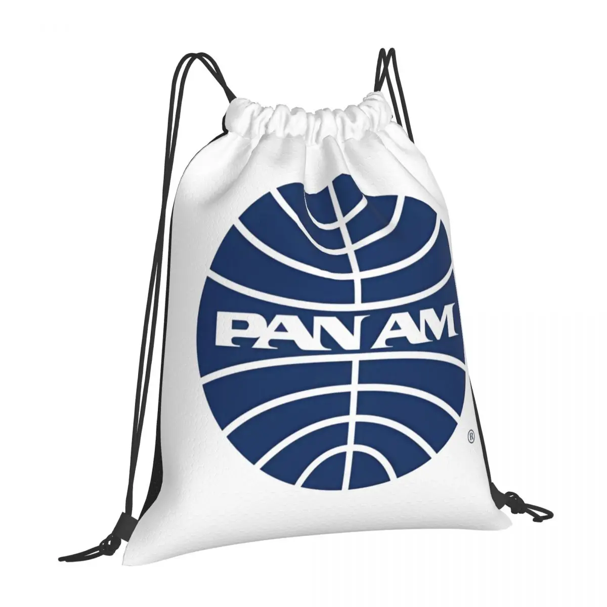 Сумка на шнурке Pan Am Mid 1950S, школьный тканевый рюкзак на шнурке