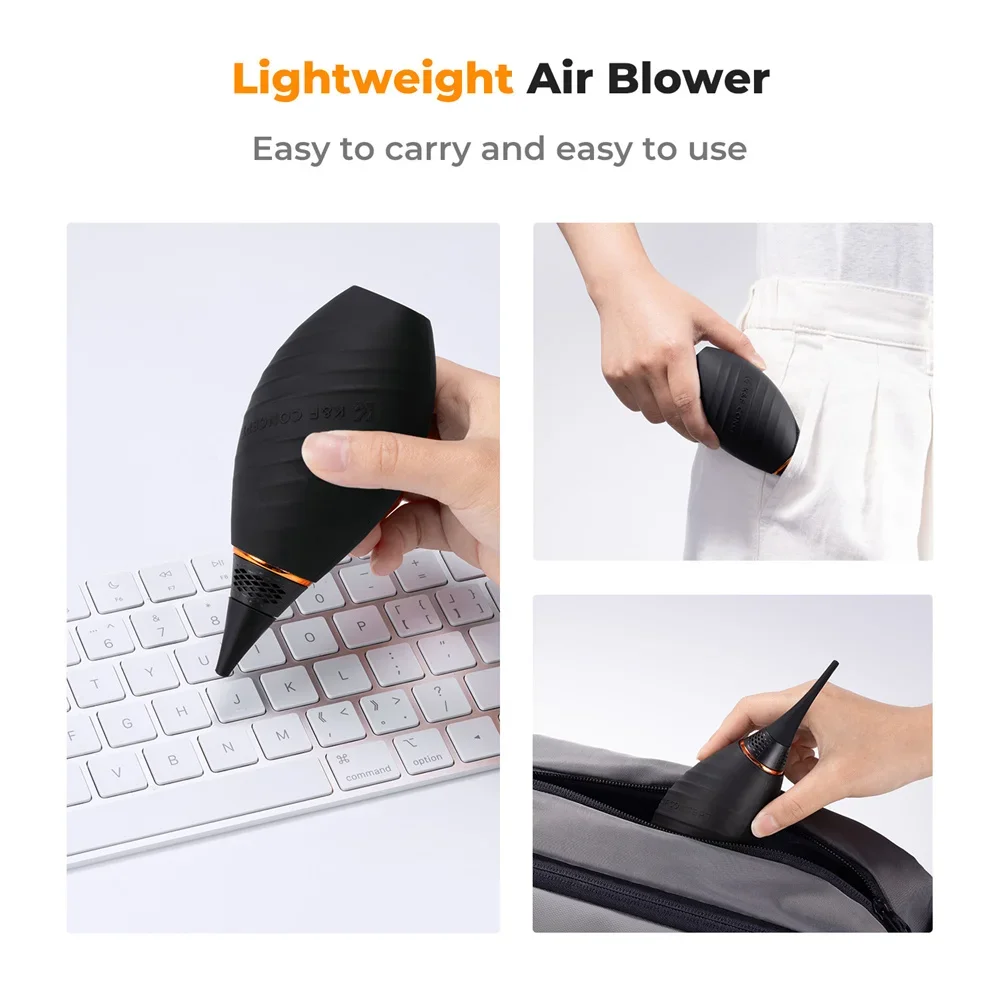 K&F CONCEPT Soft Tip Strong Camera Air Blower With Replaceable Long/Short Nozzle Lens Blower For DSLR Sensor Dust Cleaner Pump