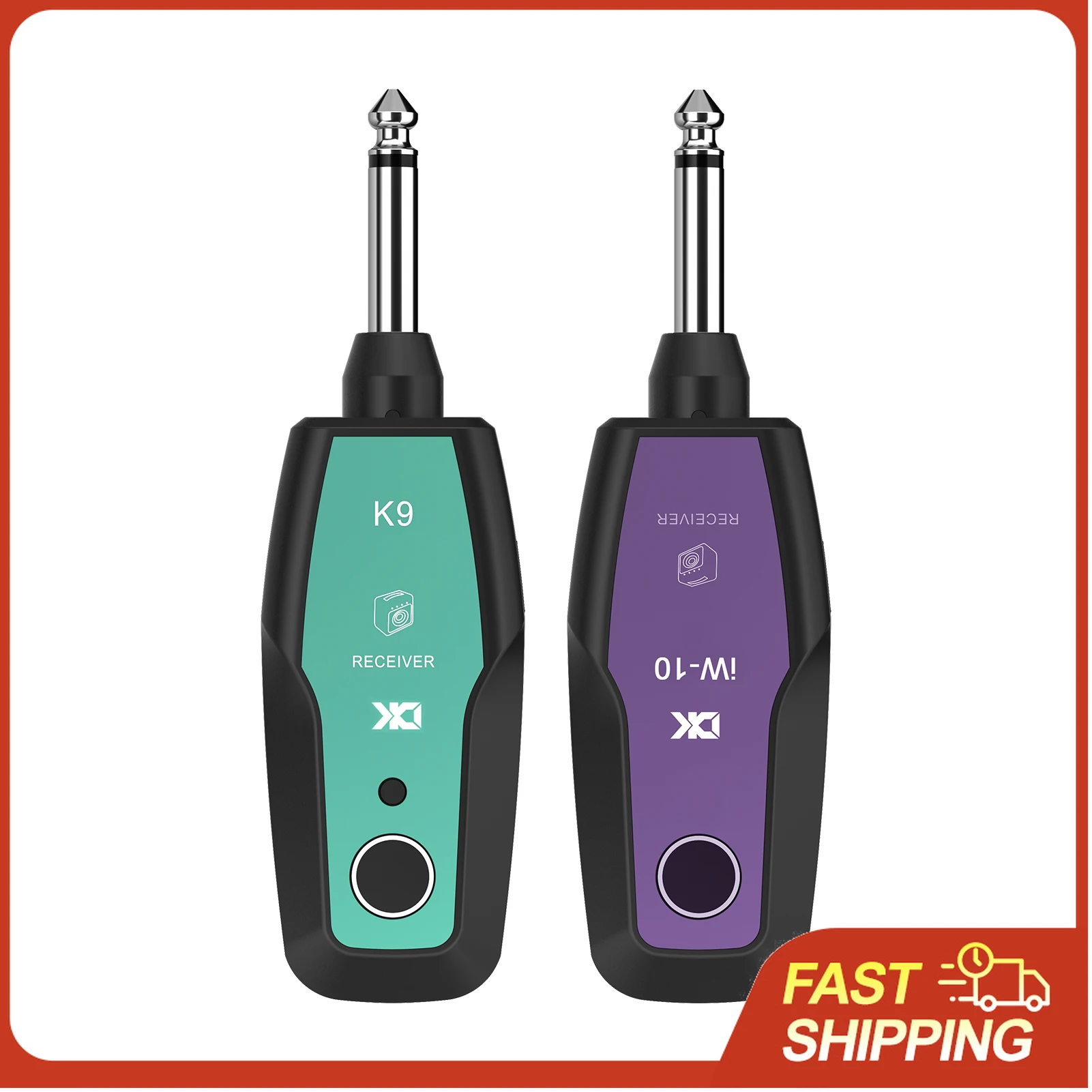 

Беспроводная гитарная система 2.4G, радиус действия 30 м, 6-9 часов работы от батареи, 24-бит, 48 кГц, для электрогитары, бас-гитары, педалей, Plug & Play, поддержка нескольких устройств