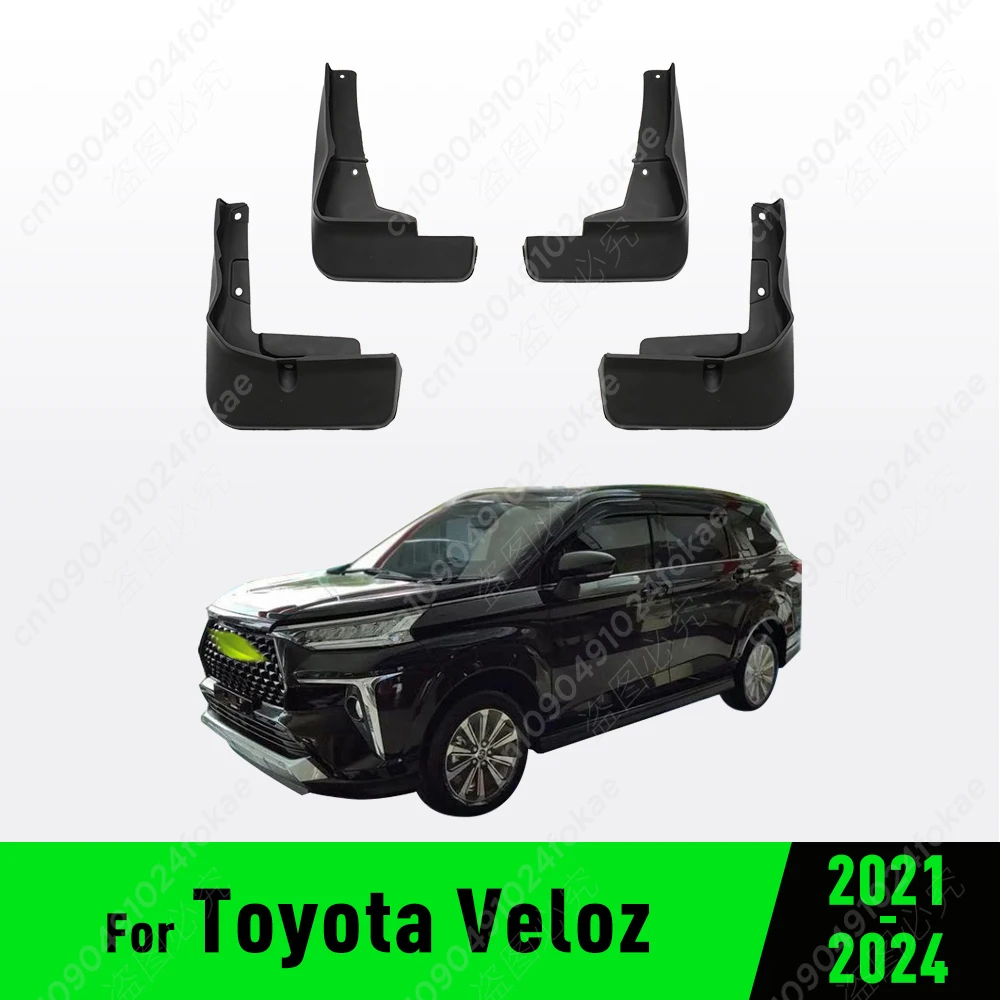 For Toyota Veloz 2021 2022 2023 2024 Fender Mudguard Mud Flaps Guard Splash Flap Mudguards Car Accessories