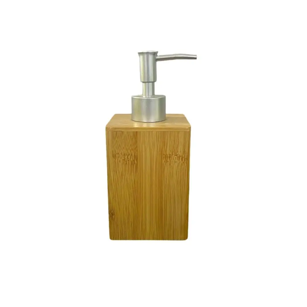 مجموعة صناديق تخزين حمام الخيزران بسيطة فارغة مضخة الضغط زجاجات محلول سعة كبيرة قابلة لإعادة الاستخدام الحمام غسول الفم كوب النساء #4