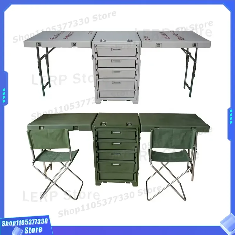 Rotational Molding LLDPE Hard Plastic Folding Table Outdoor Waterproof Storage Desk Durable Camping Picnic Furniture Heavy