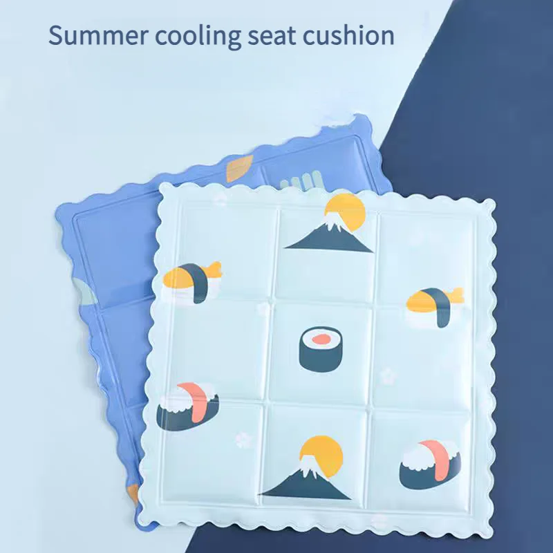 1pcs Cute Cartoon Cold Cushion In Summer Office Car Cooling Pad Student Cooling Gel PVC Pad