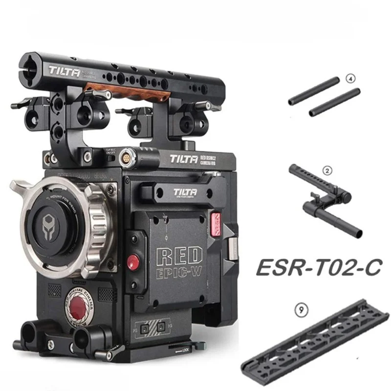 TILTA RED DSMC2 Cage ESR-T02-C Baseplate Top Handle Camera Rig for RED DSMC2 Raven/Weapon/Scarlet-W with Power System SDI In/Out