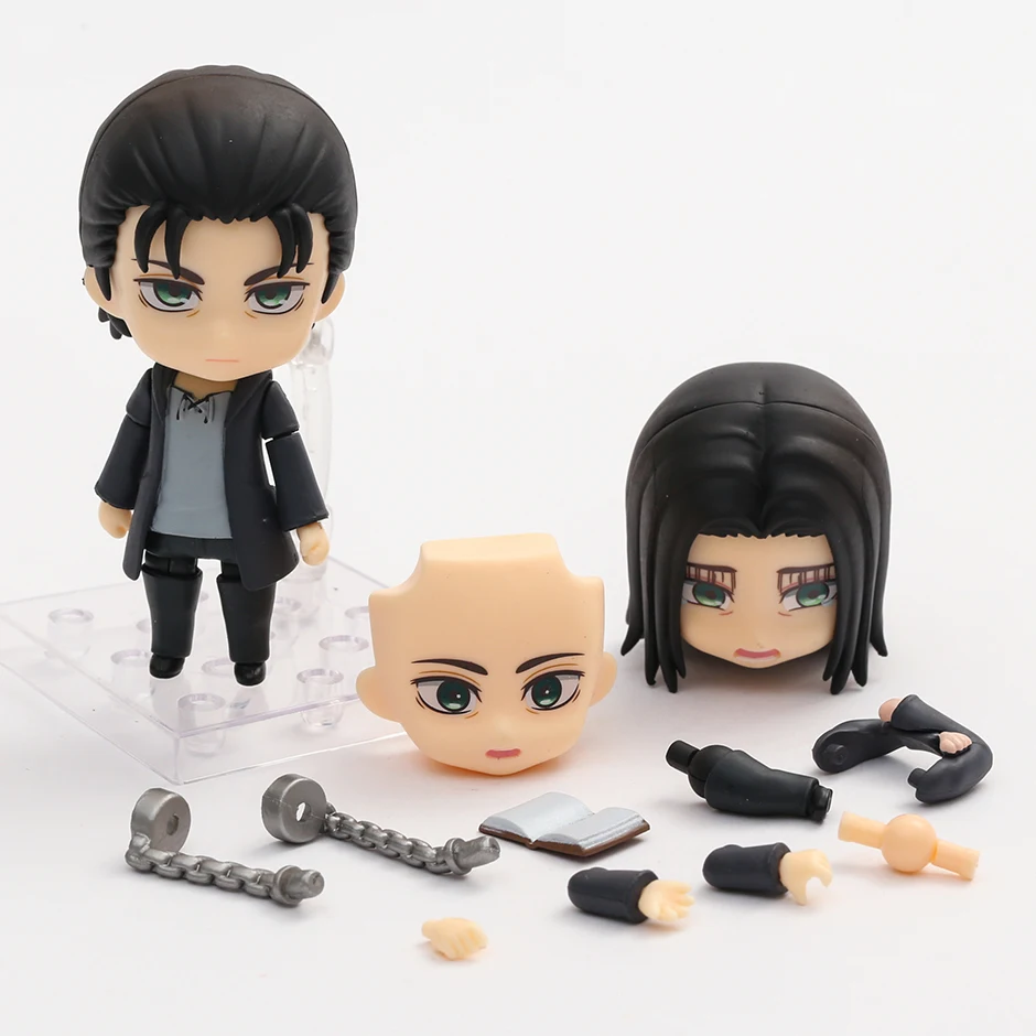 Attack on Titan Levi 2002 Eren 2000 Mikasa 2001 Action Figure Collection Model Toy Q Doll Xmas Gift