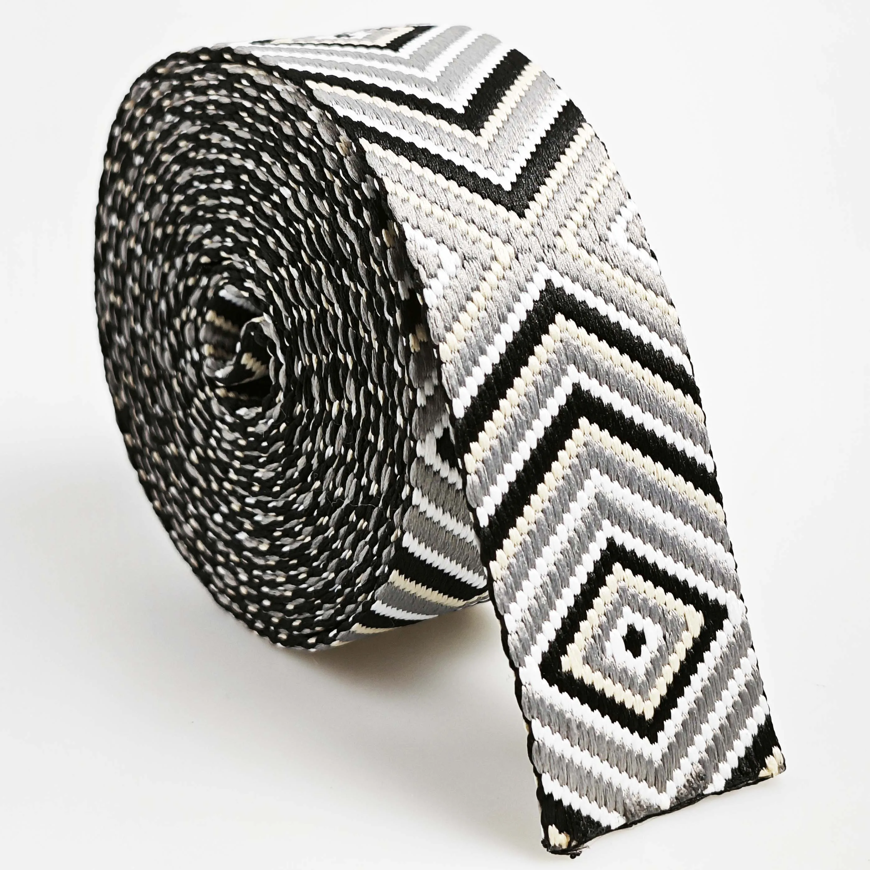 3 Yard 1.5 inch/3..80cm Square Pattern Jacquarded Nylon Webbing Strap For Purse Bag DIY Crafting