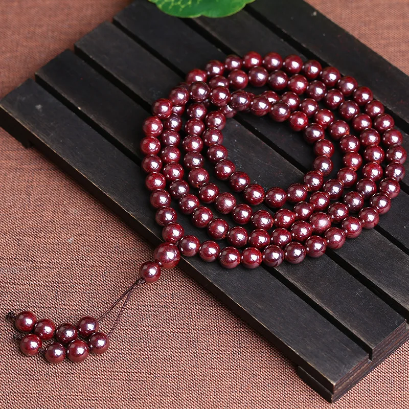 

108 Buddhist Prayer Beads Chen Sha Bracelet Fortune Talisman