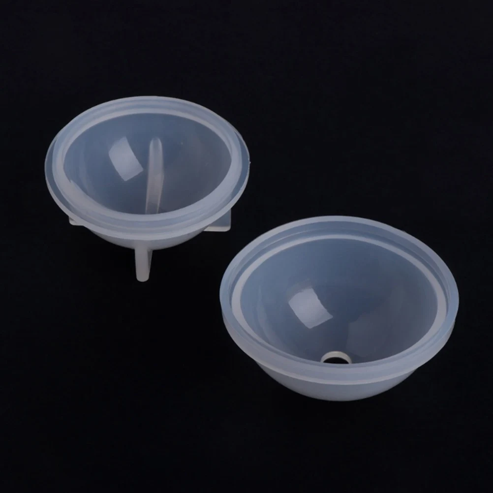 

5pcs Silicone Mold High Mirror Surface Round Shape Hemisphere Ornament Molds Food Grade Baking Tray Ice Cube Trays